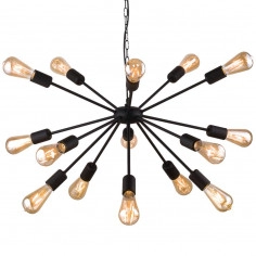 Żyrandol LAMPA wisząca ROD 9733 Nowodvorski metalowa OPRAWA industrialna pająk loft sticks czarna