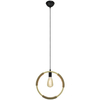 Lampa wisząca Kajo 8850/1 JB SZNUR kółko drewniane