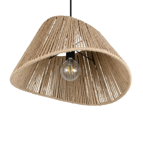 Wisząca lampa boho VALERIE R31881036 ekologiczna beżowy szary