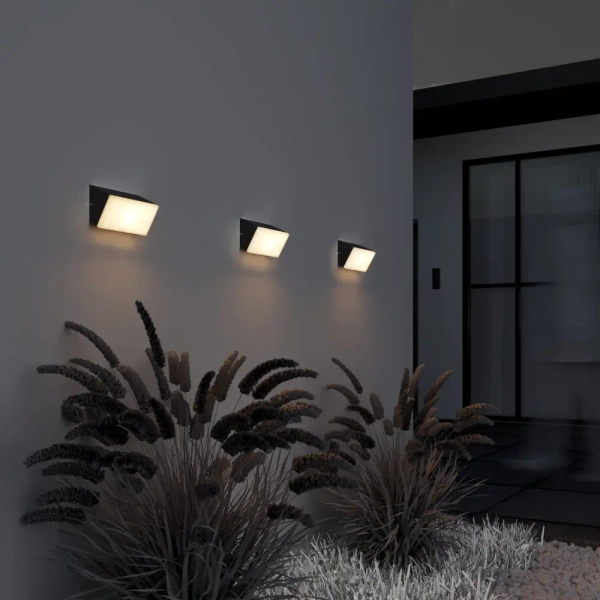 Zewnętrzny kinkiet naścienny Brick O436WL-L10GF3K LED 10W 3000K IP54 grafit