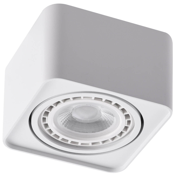 Lampa natynkowa sufitowa Paola AZ4128 cube kostka biała