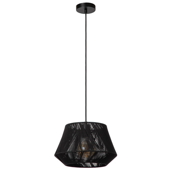 Lampa wisząca abażurowa Jessica 10421/30/30 Lucide tkanina czarna