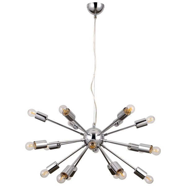 LAMPA wisząca THEO AD20000-18A Italux metalowa OPRAWA zwis GWIAZDA loft molekuły explosion chrom