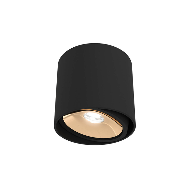 Minimalistyczny spot Neo Nero Mobile / Ufo Gold OR83934 czarny