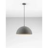 Salonowa lampa wisząca NAVIRTA LE45341 kopuła do kuchni szara