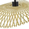 Rattanowa lampa wisząca Deja DEJ6529 kapelusz brązowy czarny