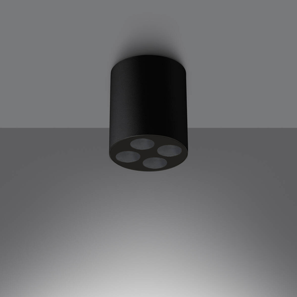 Plafoniera sufitowa Zoe SL.1210 Sollux LED 9W 4000K tubka do kuchni czarny