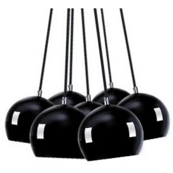 Salonowa wisząca lampa Noa AZ1032 Azzardo wielopunktowa czarny złoty