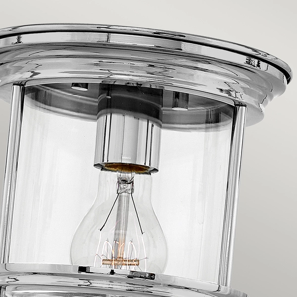 Szklana lampa stropowa QN-HADRIAN-MINI-F-CM-CLEAR chrom