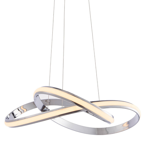 Wisząca lampa supeł Aria 76394 LED 40,5W 3000K chrom biały