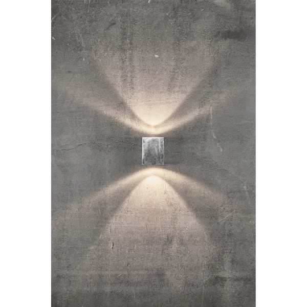 Elewacyjna lampka Canto 49711031 LED 10,6W 3000K IP44 prostokąt cyna