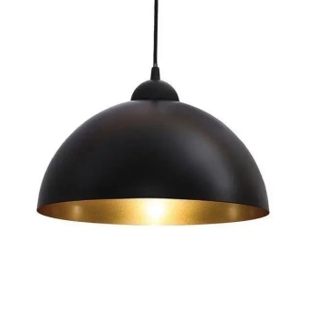 Wisząca lampa loftowa Round CHFB-E27 metalowa nad wyspę do kuchni czarna