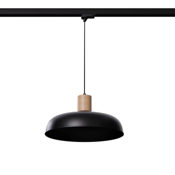 Lampa wisząca do szyny 3-fazowej INDY MYL.00240 z żarówką czarny