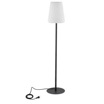 Lampa podłogowa Patio 10105 z włącznikiem grafitowa biała