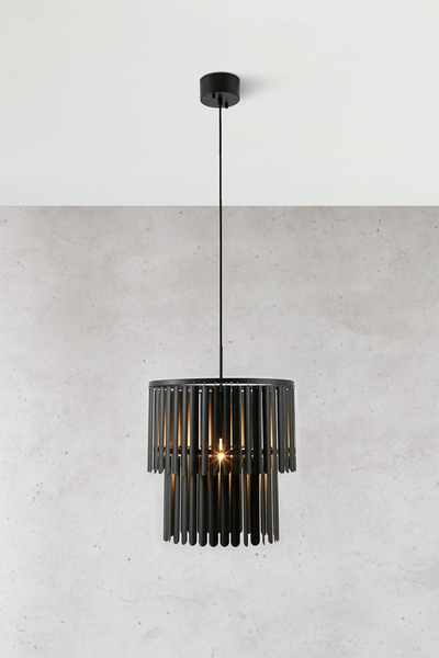 Lampa wisząca Viento 108581 Markslojd metalowe rurki modernistyczna czarna