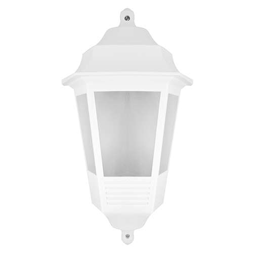 Zewnętrzna LAMPA ścienna BEGONYA4 03141 Ideus tarasowa OPRAWA elewacyjna latarenka outdoor IP44 biała laterna