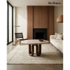 Drewniany stolik kawowy CORES MM001501100409 brązowy nowoczesny 80cm