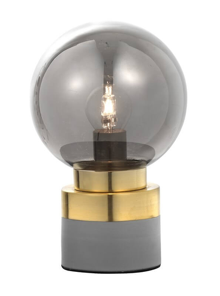 Nowoczesna lampa nocna Plata do sypialni złota szara