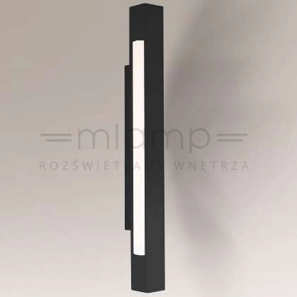 LAMPA ścienna OTARU 8086 Shilo łazienkowa OPRAWA metalowa KINKIET listwa LED 19,2W 3000K IP44 czarna