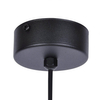 Kulista wisząca lampa Faro K-4887 Kaja okrągła ball biała czarna