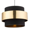 Nowoczesna lampa wisząca Calisto 4376 TK Lighting okrągła tuba czarna złota