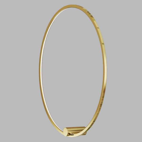 Okrągły ścienny kinkiet Ringa WL0116-L-GD LED 45W 3000-4000K IP44 złoty