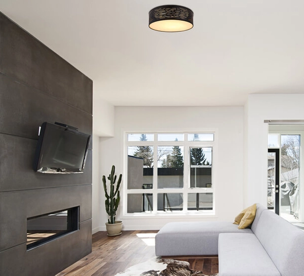 Sufitowa lampa Tunno 15342D 1 nad łóżko LED 20W 3000-4000-6000K czarna