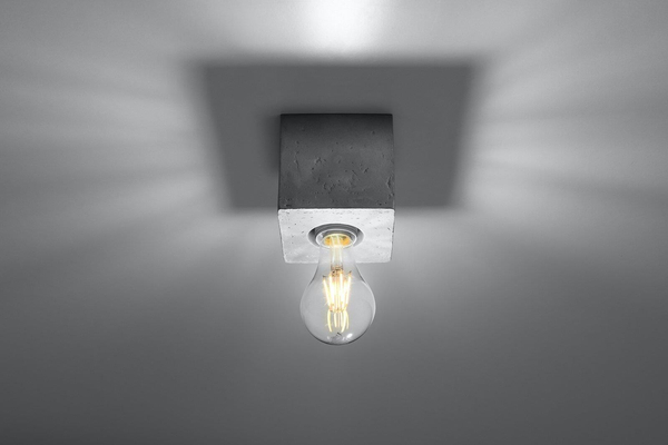 Downlight LAMPA sufitowa SL.0681 betonowa OPRAWA kostka cube beton szara