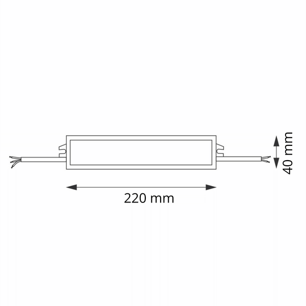 Zasilacz zewnętrzny do taśm led 317322 IP67 LED 12V 100W srebrny