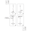 Ledowa lampa wisząca Ufo LP-0408/1P M BK 8W 3000-6000K metalowa czarna