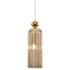 Lampa wisząca z kloszem Antic MOD302PL-01CG koniakowa złota