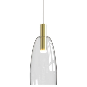 Szklana lampa wisząca Modena 50133067 LED 5W 3000K zwis biały złoty