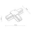Łącznik do systemy szynowego 1-fazowego Tracer 3518 TK Lighting metalowy biały