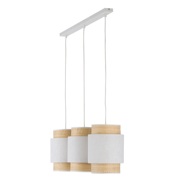 Wisząca lampa potrójna nad stół Boho 5654 TK Lighting ekologiczna biała