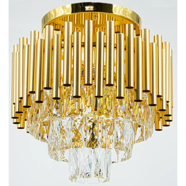 Kryształowa sufitowa lampa Bari 6230/4B TR glamour złoty