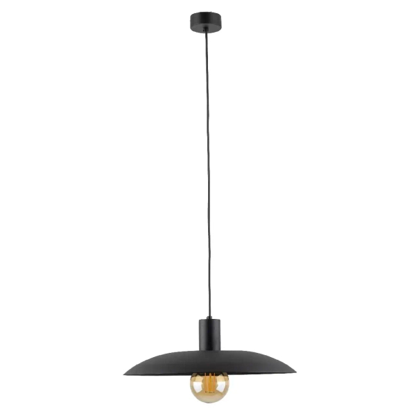 Wisząca lampa na kablu Astra 10712 owalny abażur nad stół czarny