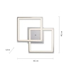 Plafon sterowany pilotem FELIX srebrna 14634-55 1xLED 35W 2700-5000K z regulacją barwy