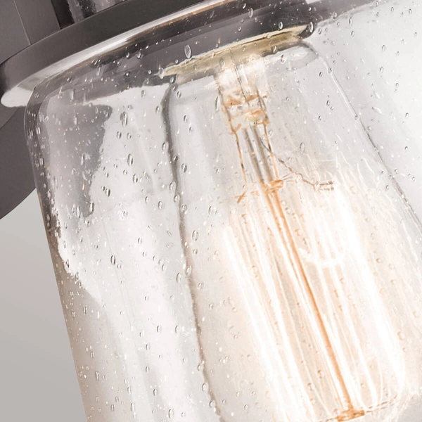 Latarnia naścienna KL-LYNDON2-S-AZ Kichler IP44 elewacyjna brązowa