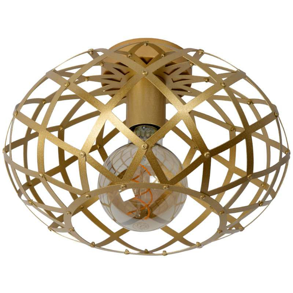 Industrialna lampa sufitowa WOLFRAM 21117/30/02 klatka mosiądz outlet