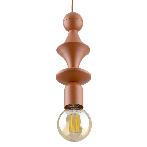 Pionowa zwisająca lampa Tower Brick 10869 żarówka metalowy brązowy