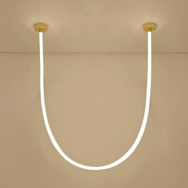 Lampa wisząca Lasso MSE1501100442 LED 45W 3000-4000K 4m wąż złota biała