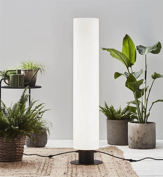 Stojąca lampa zewnętrzna Garden tuba na taras LED 20W biała