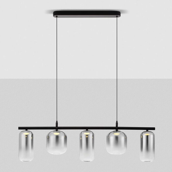 Wisząca lampa szklane tuby ANUCO LE44612 LED 19W 3000K szary