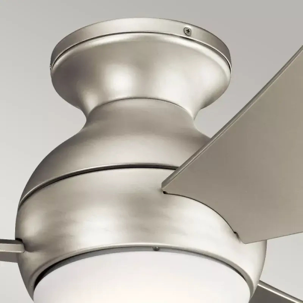 Lampa sufitowa z wentylatorem Sola nikiel KLF-SOLA-34-BN 1xLED 10W 4000K IP23