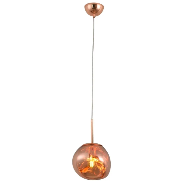 Wisząca lampa Glam MP-1239-180 Step kula organic miedziana