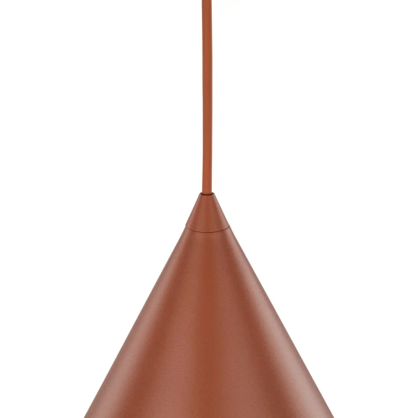 Salonowa lampa wisząca CONO 10065 trójkątna czerwony