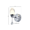 Kinkiet LAMPA ścienna OVO ML304 Milagro OPRAWA kropla łezka drop LED 5W 4000K chrom przezroczysta