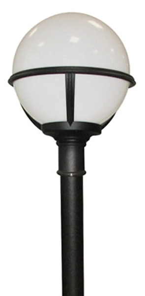 Słupek ogrodowy GLENBEIGH-PILLAR Elstead pojedyncza ball kula biała czarna