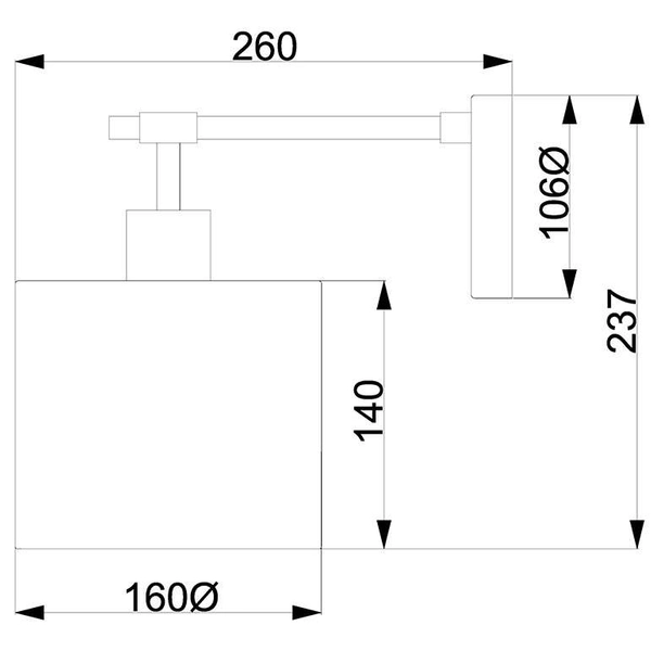 Kinkiet LAMPA ścienna BALANCE BALANCE1-BRPB Elstead metalowa OPRAWA nad łóżko brązowa polerowany mosiądz