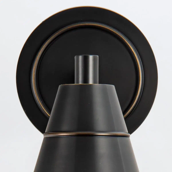 Szklana ścienna lampa Willard QN-WILLARD-1WB-UBZ-PG czarna